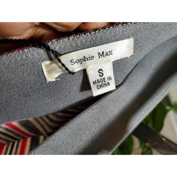 Sophi Max Women's Multicolor Striped Rayon A-Line Casual Long Skirt Size Small - Picture 8 of 12